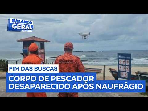 Corpo de pescador desaparecido após naufrágio é encontrado em Saquarema