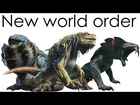 Fanged wyvern ecology : Great Jagras, Great Girros and Dodogama in Monster Hunter