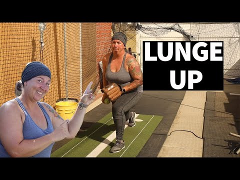 SOFTBALL PITCHING DRILLS FOR SPEED (LUNGE UP DRILL)