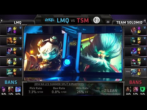 TSM vs LMQ Game 1 | Semi Finals NA LCS Summer 2014 Playoffs | LMQ vs TSM G1 PAX S4 Worlds Regionals