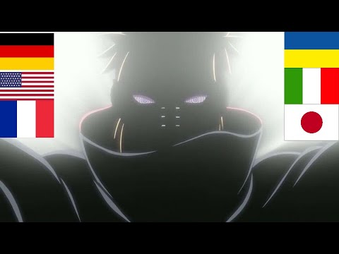 Nagato/Pain - "This World Shall Know Pain, ALMIGHTY PUSH" in different languages