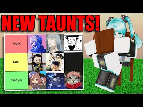 JJS TAUNTS TIER LIST !!! | JJS UPDATE