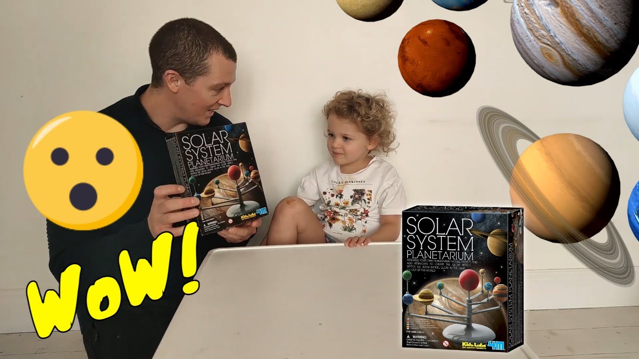 SOLAR SYSTEM PLANETARIUM ACTIVITY Vlog Painting model Kidz Labs | Curly Chloe