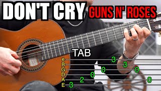 Download lagu Guns N' Roses - Don't Cry | Arpeggio Intro (TAB) Guitar Lesson mp3