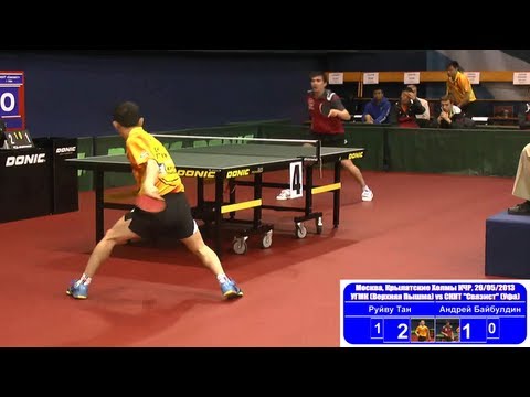 TAN Ruiwu vs Andrey BAYBULDIN 1/8 Premier League Playoff Table Tennis
