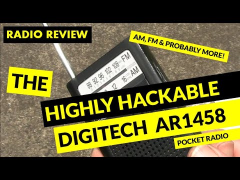 Reviewing the highly hackable Digitech AR1458 transistor radio