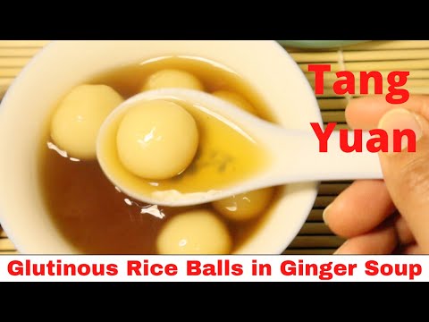 Tang Yuan/Glutinous Rice Balls in Sweet Ginger Soup for Chinese New Year/Chinese Dessert