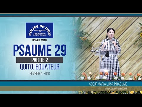 Étude biblique: 478 Psaume 29, Partie 2 - Sœur María Luisa Piraquive - Fevrier 4, 2018