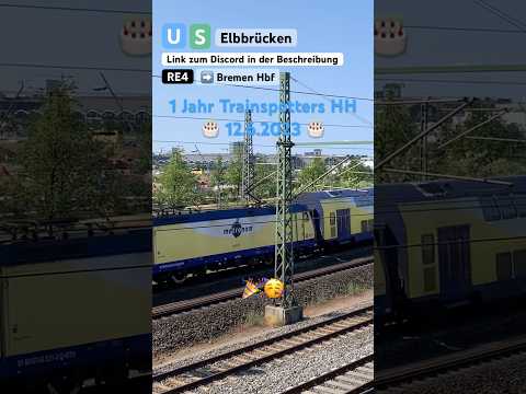 [ RE 4 ] ➡️ Bremen Hbf. mit BR146.2 an den Elbbrücken. 1 JAHR TRAINSPOTTERS HH #shorts #hamburg #zug