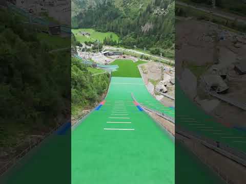 Predazzo’s ski jumping slope is ready to reach Olympic heights. ✨????