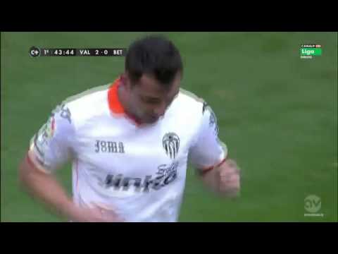 Gol Paco Alcácer Valencia 2-0 Real Betis