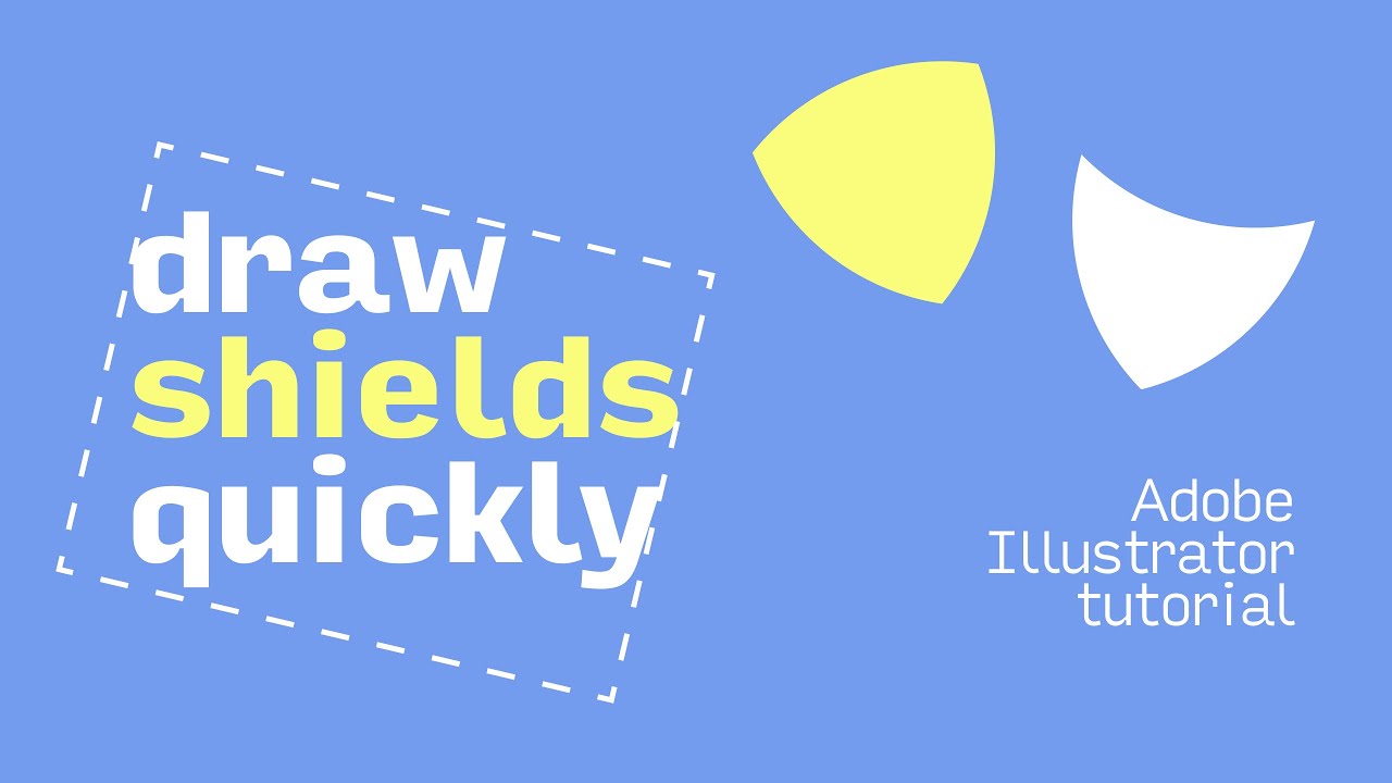 Draw a shield with Adobe Illustrator