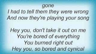 Courtney Love - Playing Your Song Lyrics
