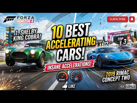 Thumbnail for Forza Horizon 4 - 10 Best Accelerating Cars In The Game! - INSANE ACCELERATIONS by Porsche 906