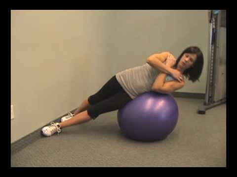 www.FitnessPTO.com - Stability Ball Side Bend