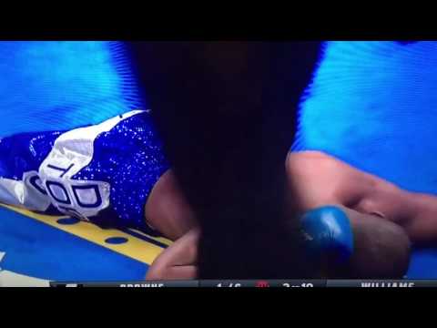 HARD ILLEGAL BLOW!! Marcus Browne lands nasty shot to Thomas Williams Jr