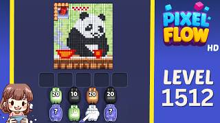 Pixel Flow Level 1512 Solution Walkthrough