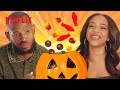 Priah Ferguson Marlon Wayans Rate Halloween Candy The Curse Of Bridge Hollow Netflix
