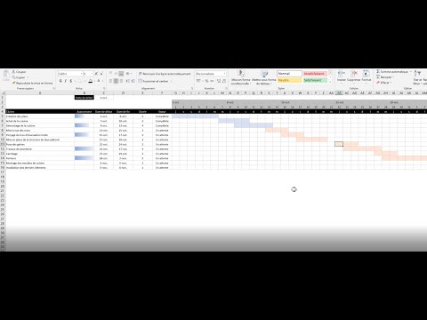 Gantt chart in Excel