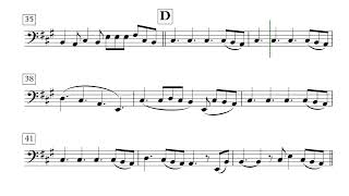 Perfect | Ed Sheeran | - Double Bass (Sheet Music)