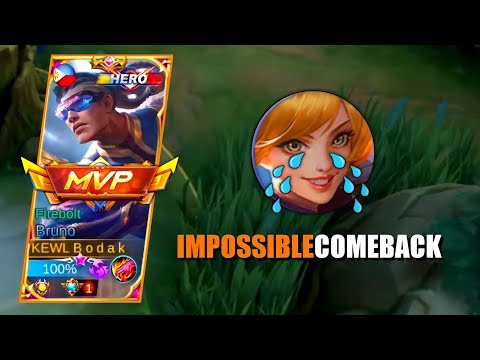 FANNY CRY!! | BRUNO BEST BUILD AND EMBLEM - MLBB