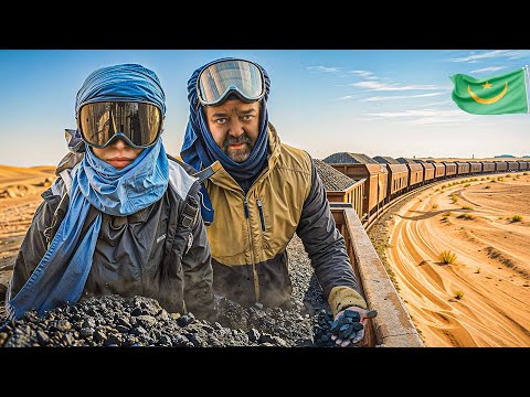 13 ore cu cel mai periculos tren din lume! Traversăm Sahara pe trenul de minereu | Mauritania