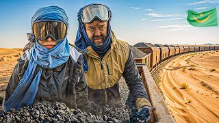 13 ore cu cel mai periculos tren din lume! Traversăm Sahara pe trenul de minereu | Mauritania