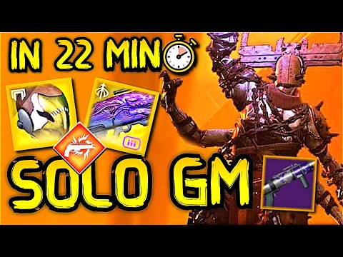 Solo GM - Heist Battleground Moon In 22 Mins - Solar Hunter [Destiny 2]