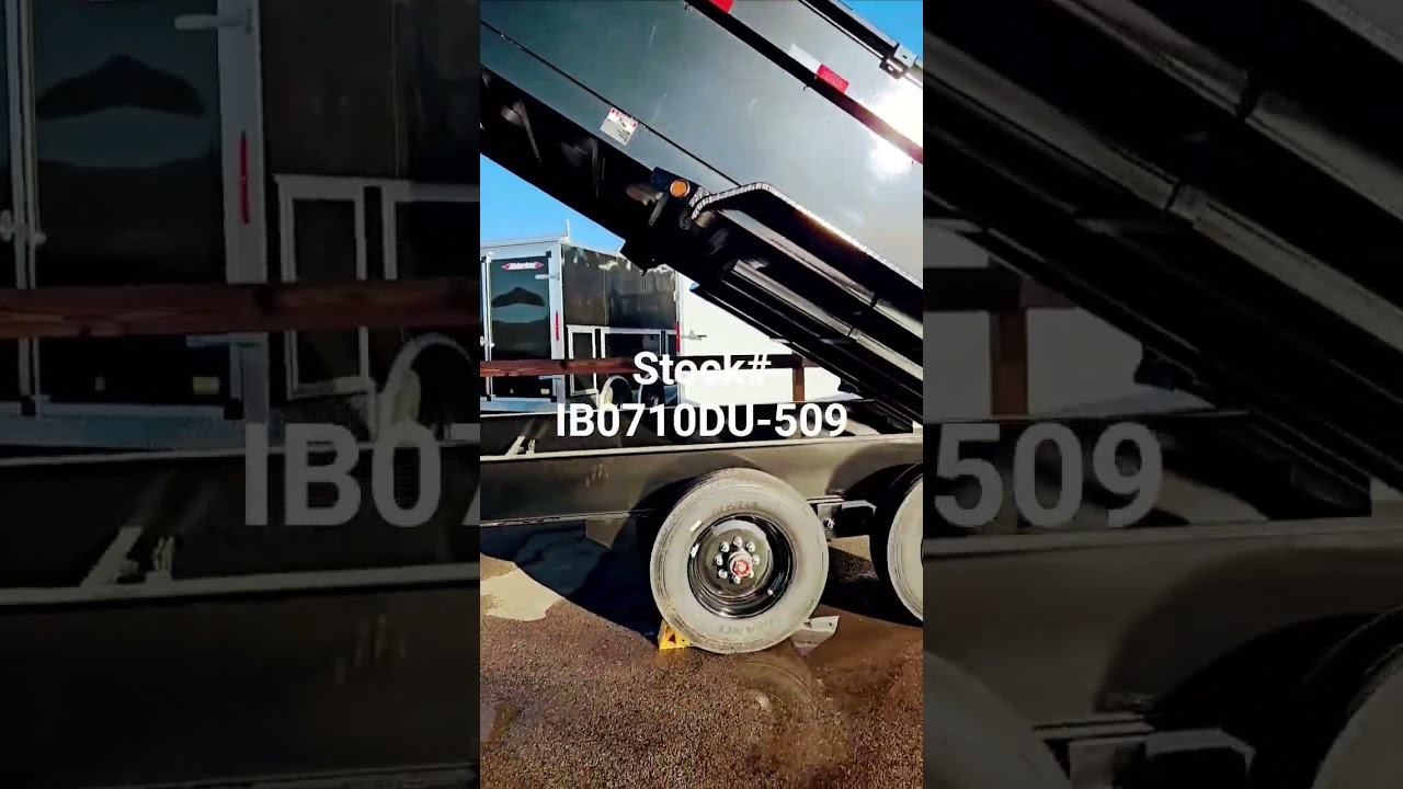 2026 Iron Bull 83x16TA GooseNeck Dump 22k GVW w/ 3' Sides & Tarp Kit - Video