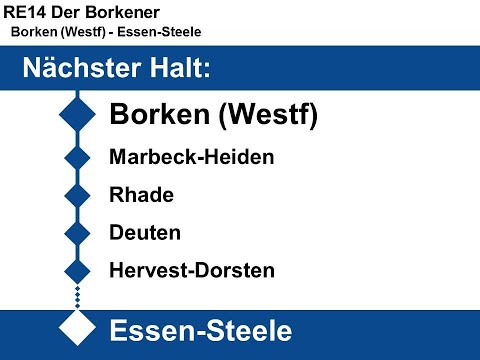 [NWB] Ansagen RE14 Borken (Westf) - Essen-Steele