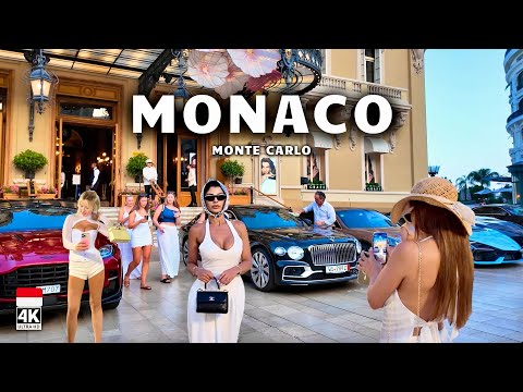 MONACO AND MONTE CARLO Walk 🔥 | Billionaire Lifestyle, Yachts & Supercars | French Riviera 4K