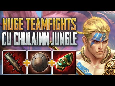 INSANE TEAMFIGHT POTENTIAL! CU CHULAINN JUNGLE GAMEPLAY (SMITE CONQUEST)