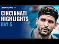 Medvedev Battles Dimitrov; Tsitsipas, Rublev, Berrettini Feature | Cincinnati 2021 Highlights Day 5