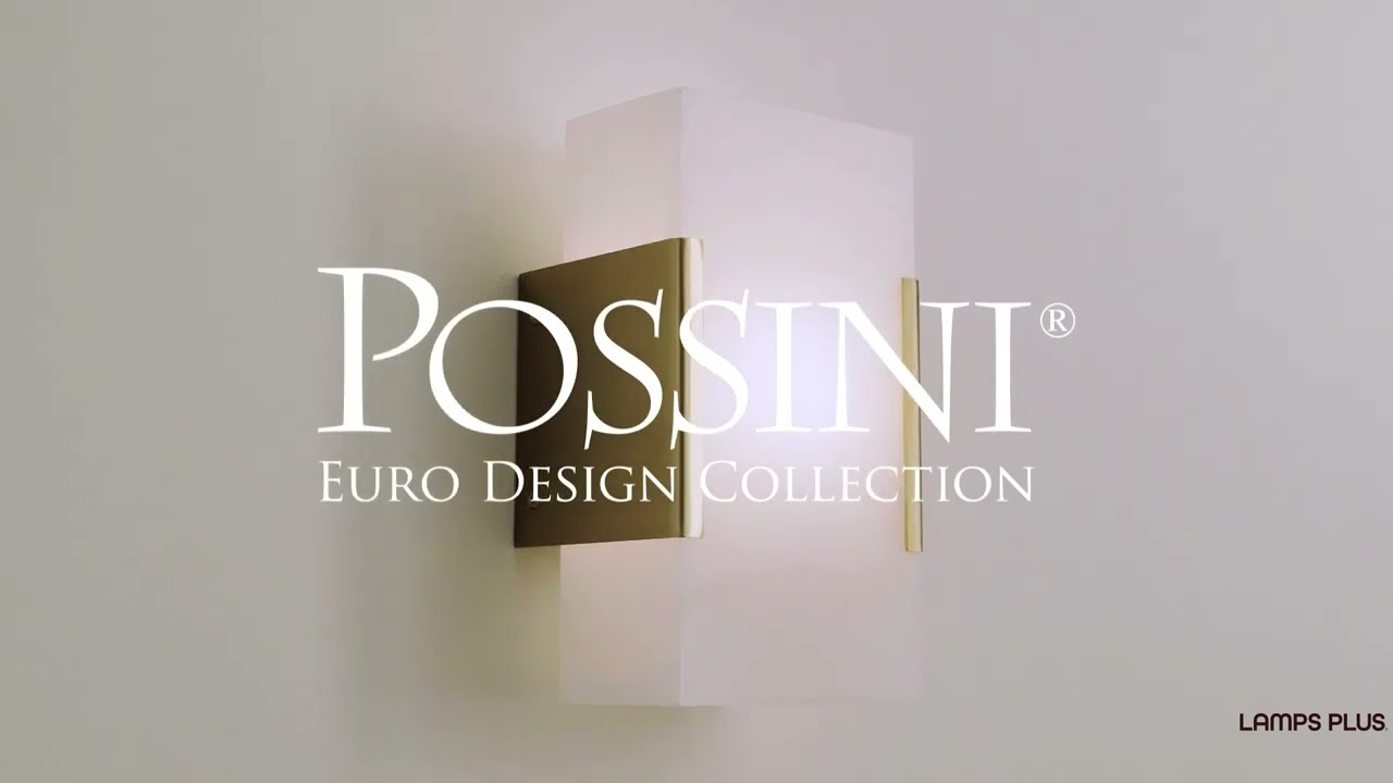 Video 1 Watch A Video About the Possini Euro Naya High Brushed Champagne Alabaster Wall Sconce