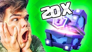 OPENING 20 SUPER MAGICAL CHESTS! (Clash Royale)