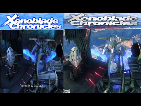 Xenoblade Chronicles: Original vs. Definitive Edition Comparison - Mechon's Assault on Alcamoth