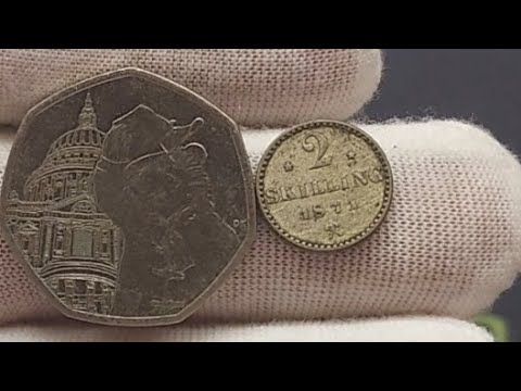 NORWAY 1871 2 SKILLING Coin - RARE LOW MINTAGE COIN