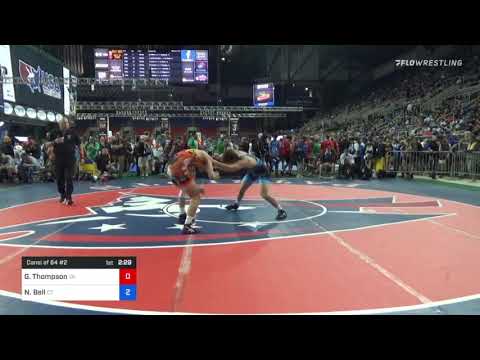 170 Lbs Consi Of 64 #2 - Gabriel Thompson, Virginia Vs Nicholas Bell, Connecticut D609