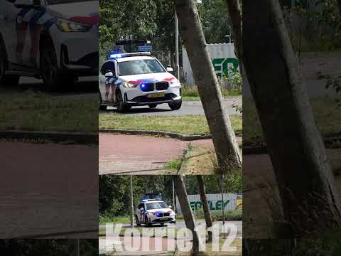 #Politie noodhulp BMW X1 Basisteam Noardeast Fryslân met spoed