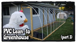 PVC Lean-to Greenhouse Build - Part 3 - Purlins and Door Frame