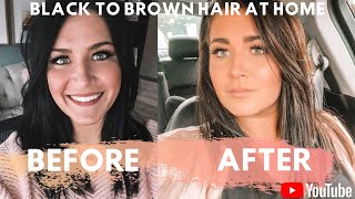 Lifting Black Box Dyed Hair | Black To Brown Hair | Colorfix Color Remover | No Bleach No Damage