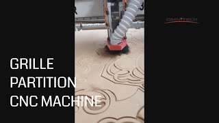 Woodworking CNC Router Make Grille Partition for Interior Decoration