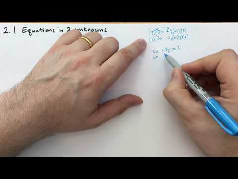 2 1 Equations in two unknowns Basic Mathematics