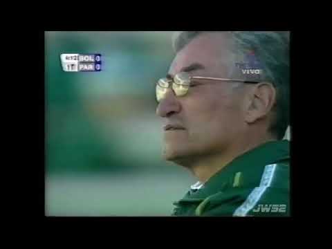 Eliminatorias Mundial 2006: Bolivia 2-1 Paraguay (01/06/2004). Narración en español.