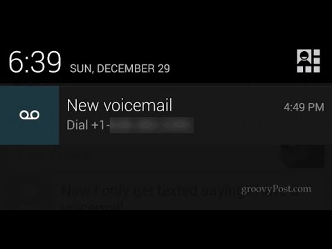 How to remove the voicemail notification on an Android phone