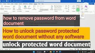 Crack the Code: Unlock Password-Protected Word Documents Without Software! 🔐📄