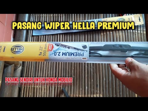Cara pasang wiper mobil merk hella premium pada Honda mobilio #wiper #wipermobil #tutorial