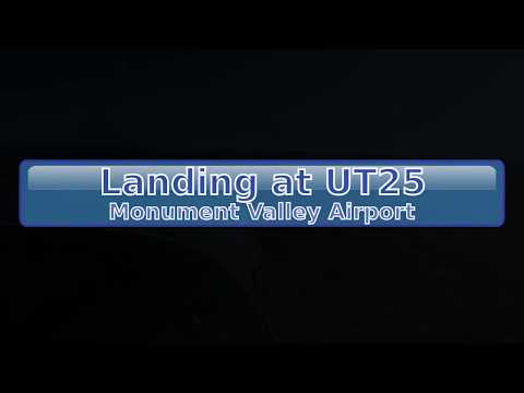 Landing at Monument Valley