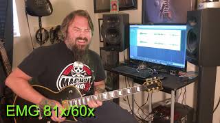 Video thumbnail for EMG 81/60 vs EMG 81x/60x Comparison by Gelbertone Audio