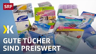 Mikrofasertücher im Test: Günstig geht auch | 2020 | Kassensturz | SRF